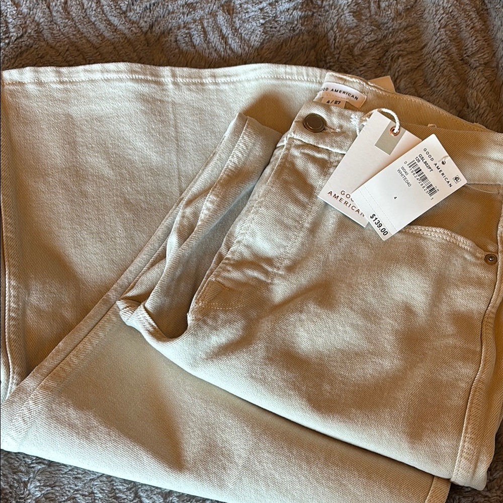 Good American Women's Cream Jeans